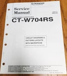 Pioneer CT-W704RS Cassette Deck Service Manual Original. Fixed Price $9.50.