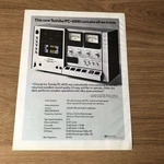 GRAM202 Magazine Advert 11X8 Toshiba PC-6030 Cassette Deck. Fixed Price $12.25.