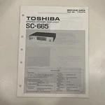 Toshiba SC-665 Service Data Manual Stereo Power Amplifier 170-074. Fixed Price $12.99.