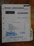 Sharp RG-B608 Service Manual Original Repair Book Stereo Tape Deck Player. Fixed Price $20.00.