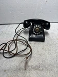 Vtg Bell Systems Model 302 Black Bakelite Rotary Dial Telephone Western Electric. Fixed Price $40.00.