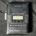Sony Walkman WM-AF62 Auto Reverse Cassette Player Fm/am Radio W/ Belt Clip Vtg. Fixed Price $14.99.