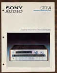 1978 Sony STR-V4 Receiver Brochure Full Specs, Photos, And Engineering Highlig. Fixed Price $31.99.