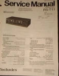 Technics RS-T11 Cassette Deck Service Manual Original. Fixed Price $29.99.