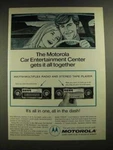 1972 Motorola Model TF852AX Car Stereo Ad - Gets It All Together. Fixed Price $19.99.