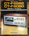 Pioneer CT-F6060 CT-F6262 Cassette Service Manual *original*. Fixed Price $24.97.