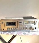 Read Vintage Aiwa AD-M200 Cassette Deck Lights Up Powers On Tape Player 1970S. Fixed Price $80.00.