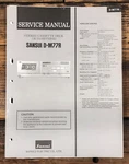 Sansui D-M77R Cassette Service Manual *original*. Fixed Price $14.97.