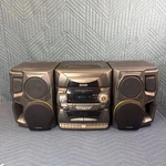 Audiovox CD2763 Stereo System 5 Disc Dual Cassette Am/fm W Speakers Read. Fixed Price $112.49.