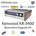 Kenwood KR-5400 Rebuild Restoration Recap Upgrade Kit Filter Capacitor Repair. Fixed Price $165.00.