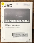 Jvc KD-A77 Cassette Service Manual *original*. Fixed Price $19.97.