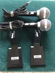 Piezo Microphone X2 With Hands Free Stands. Fixed Price $18.00.