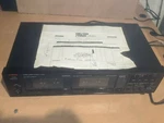 Vintage Luxman K-110W Hx Pro Auto Reverse Dual Cassette Player Recorder Deck. Fixed Price $129.99.