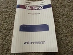 Vector Research VA-1450 Stereo Receiver Original Service Manual. Fixed Price $19.94.