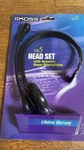 New! Koss SB-5 Headset With Dynamic Boom Microphone Single Speaker Mono 600 Ohm. Fixed Price $5.00.
