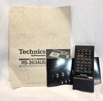 Technics RS-263AUS Cassette Deck Manual And Remote. Fixed Price $29.99.