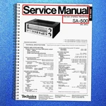 Technics Panasonic SA-500 Stereo Receiver Service Manual Bound, Covers, Foldouts. Fixed Price $18.22.