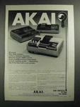 1972 Akai Stereo Cassette Recorders Ad GXC-46D, GXC-65D And CS-35D. Fixed Price $17.99.