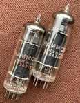 Strong Pair (2) EL84 6BQ5 1963 Sylvania (hammond) Halo Black Plate Power. Fixed Price $49.99.