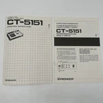 Pioneer CT-5151 Cassette Owners User Manual Original Plus German French Version. Fixed Price $22.46.