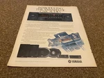 PTRBK24 Advert 13X11 Yamaha YCT-800 Cassette Tuner Car Stereo. Fixed Price $16.30.