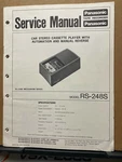 Original Service Manual For The Panasonic RS-248S Cassette Tape Player. Fixed Price $8.98.