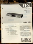 Sony PT-59 Timer Service Manual *original*. Fixed Price $14.97.
