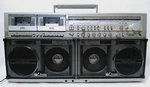Sharp GF-777 Z Boombox Rare Cassette Ghetto-blaster For Parts Only. Fixed Price $1288.00.