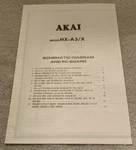 Akai HX-A3/X Cassette Deck Original Schematic And Pc Board Diagrams M938X. Fixed Price $14.84.