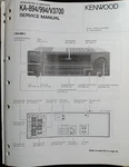 Kenwood KA-894 KA-994 KA-V3700 Amplifier Service Manual Original Hsq. Fixed Price $29.99.