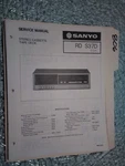 Sanyo RD-S37 Service Manual Original Repair Book Stereo Tape Deck Player!. Fixed Price $19.98.
