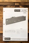 Altec Model 1603 Sequr Amplifier Owner / User Manual *original*. Fixed Price $14.97.