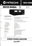 Service Manual For Hitachi HMA-8300. Fixed Price $13.64.