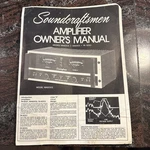 Soundcraftsmen Amplifier Product Manuals Models MA5002 EA5003 PA5001 Lot Of 6. Fixed Price $49.99.