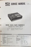 Jvc - 1661U , 1661F & 1660 Run 2 Cassette Tape Deck Service Manual. Fixed Price $18.00.