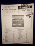 Sanyo Stereo Music System Original Service Manual. Fixed Price $14.94.