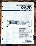 Yamaha K-520 Cassette Service Manual *original*. Fixed Price $24.97.