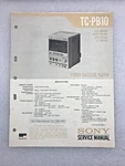 Original Oem Sony TC-PB10 Service Manual Repair Stereo Cassette Player 1981. Fixed Price $12.99.