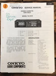 Onkyo TA-2033 Cassette Service Manual *original*. Fixed Price $19.97.