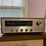 Vintage Hh Scott 345 Stereomaster Tube Receiver Walnut Case. Fixed Price $600.00.