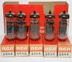 Sleeve Of 5 Date Matched Rca 6S4A Black Plate Vacuum Tubes Tested Nos On Tv - 7. Fixed Price $49.95.