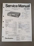 Technics Cassette Deck RS-B85 Service Manual D-4882. Fixed Price $54.95.