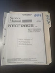 Pioneer KEH-P808 Service Manual Original Repair Book Multi-cd Cassette Player. Fixed Price $49.99.