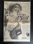 Philips N2211 Cassette Recorder - 1973 15X11"' Poster Size Advert L385. Fixed Price $19.02.