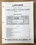 Mitsubishi TX-67 Portable Stereo Service Manual *original*. Fixed Price $24.97.