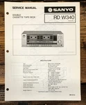 Sanyo RD-W340 Cassette Service Manual *original*. Fixed Price $11.97.