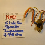 Nad 526-52205 Slide Switch Speaker Impedance 7225 Stereo Receiver. Fixed Price $9.98.