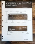 Kenwood KX-57W KX-57CW Cassette Service Manual *original*. Fixed Price $19.97.