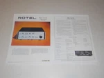 Rotel 1973 Brochure RA-1210 Integra Amplifier, Pages, Article, Info Specs. Fixed Price $9.99.