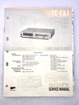 Original Oem Sony TC-FX7 Repair Service Manual Stereo Cassette Deck 1981. Fixed Price $11.69.